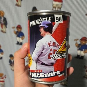 Vintage Pinnacle 98' Mark McGwire Collectible Cards In A Can Unopened MLB